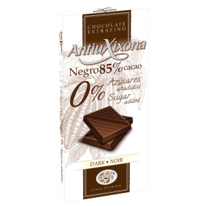 Chocolate 85% Cacao Sin Azúcar