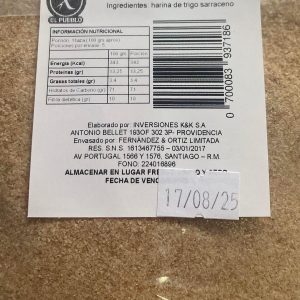 Harina Trigo Sarraceno 500grs