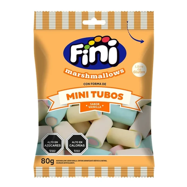 Marshmallow Fini Mini Tubos