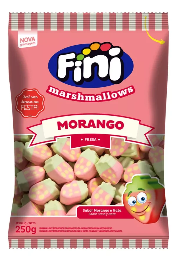 Marshmallow Frutilla Fini 250 Grs