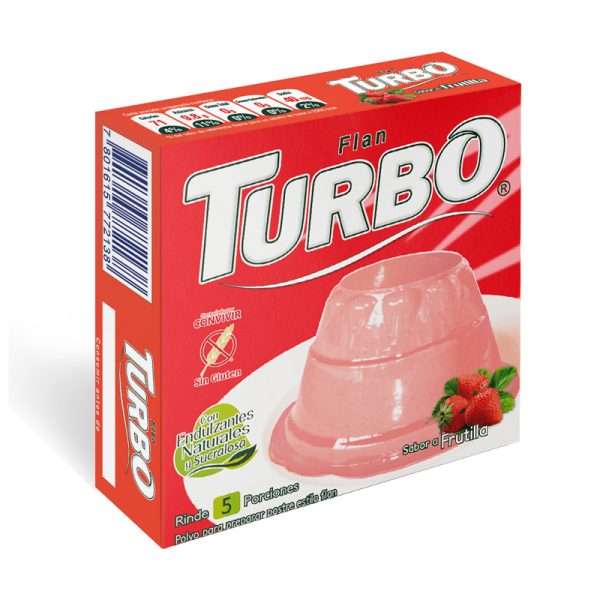Flan Turbo Frutilla