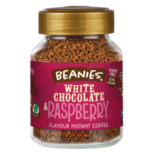 Café Beanies white chocolate & raspberry