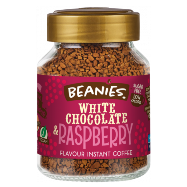 Café Beanies white chocolate & raspberry
