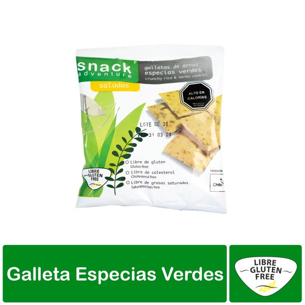 Galletas de arroz especias verdes