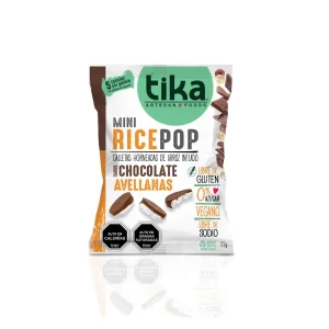 Mini rice pop chocolate avellanas